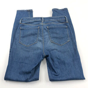 L'Agence 24 (Fits 24W 26.5L) Margot High Rise Skinny Denim Jeans Blue